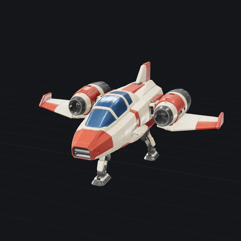 Spaceship 3D model generated by Tripo 3.1 Standard from one picture