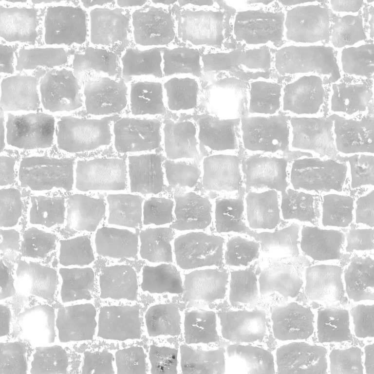 Roughness map of the cobblestone photo, made by Image to normal map